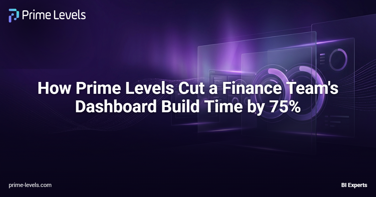قوالب التقارير المالية Power BI: تقليص وقت البناء بنسبة 75% | Prime Levels